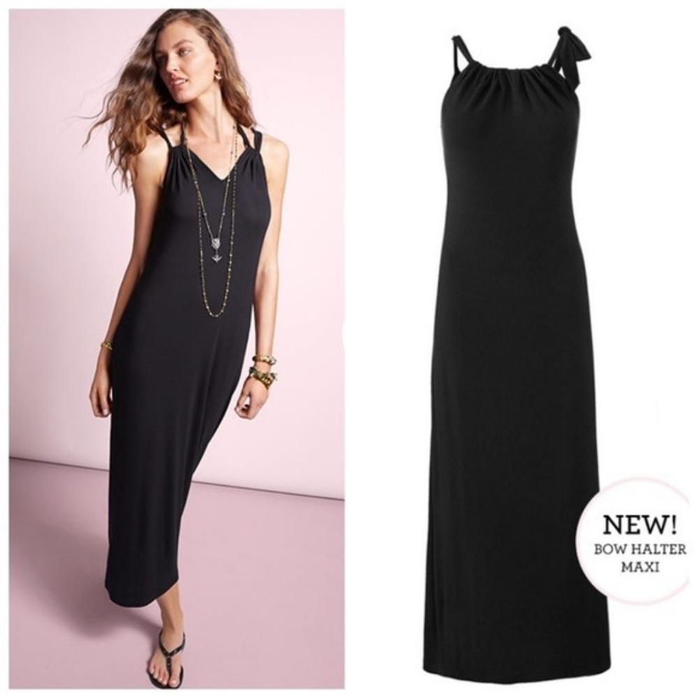 CAbi bow halter dress size XL